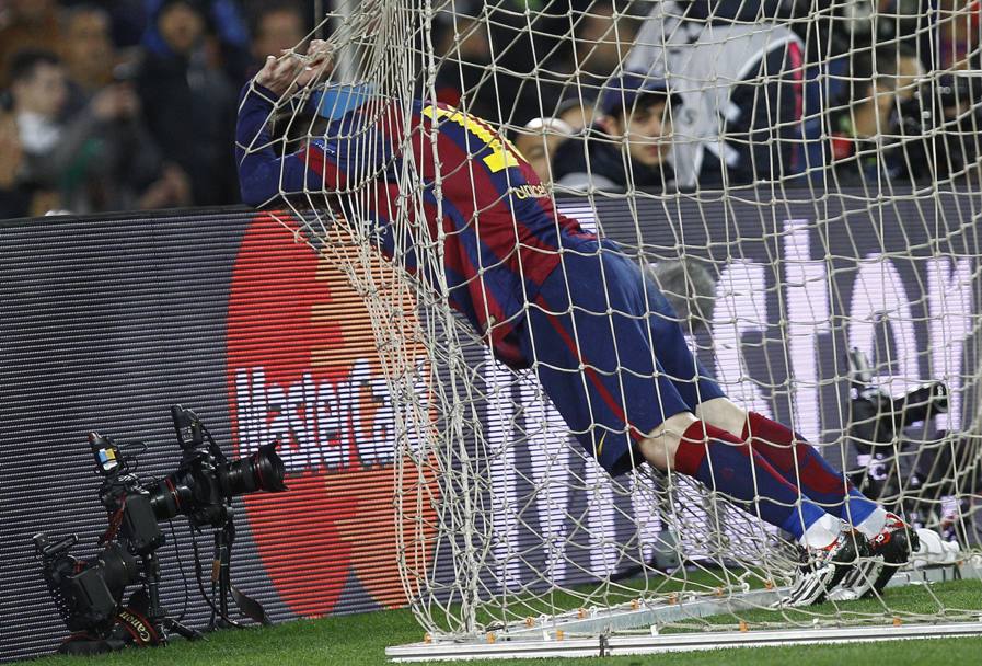 Messi, nella rete (AFP)